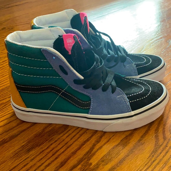 Vans Shoes - Vans multicolor high top! Used only once!